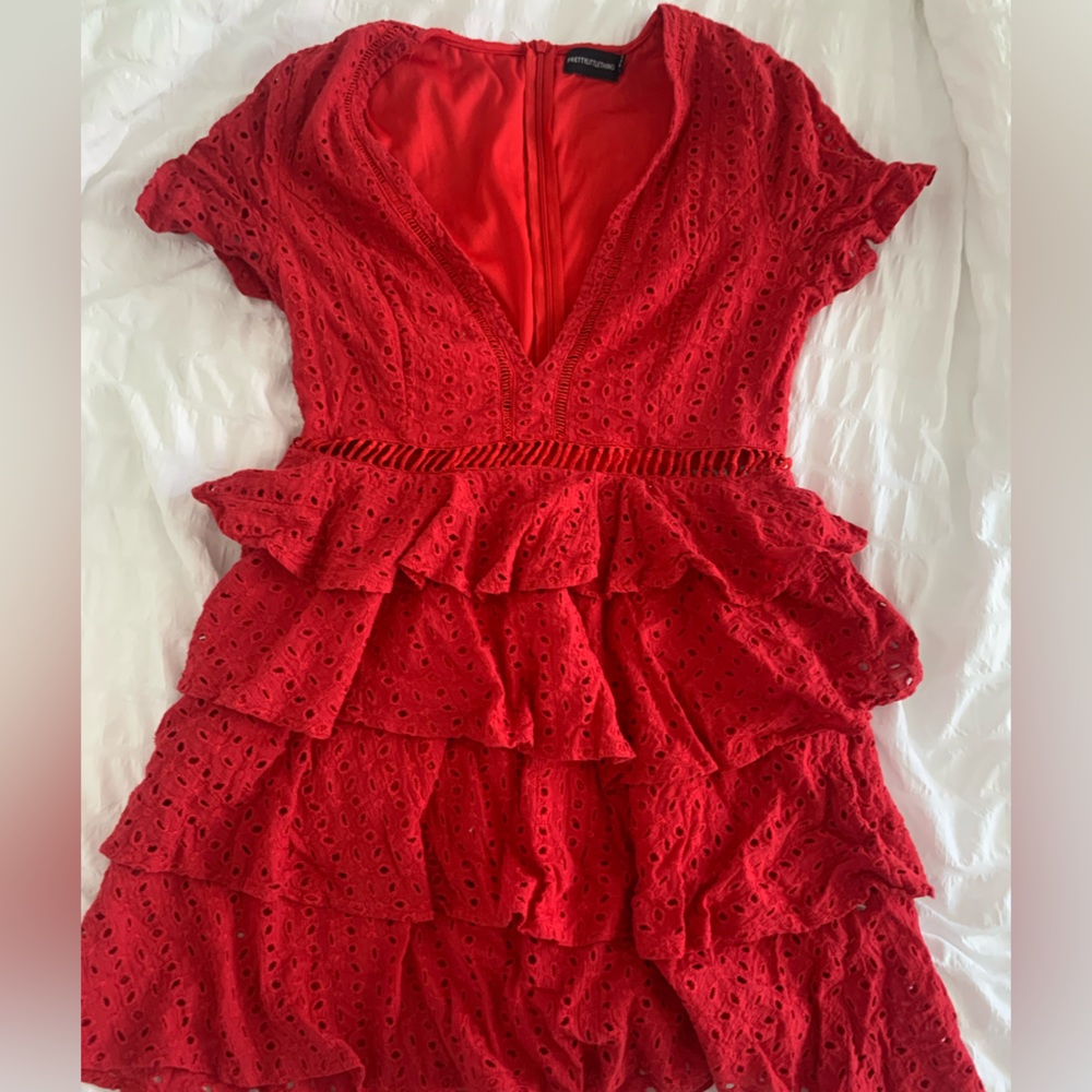 Pretty Little Thing Mini Dress with Tiered Skirt